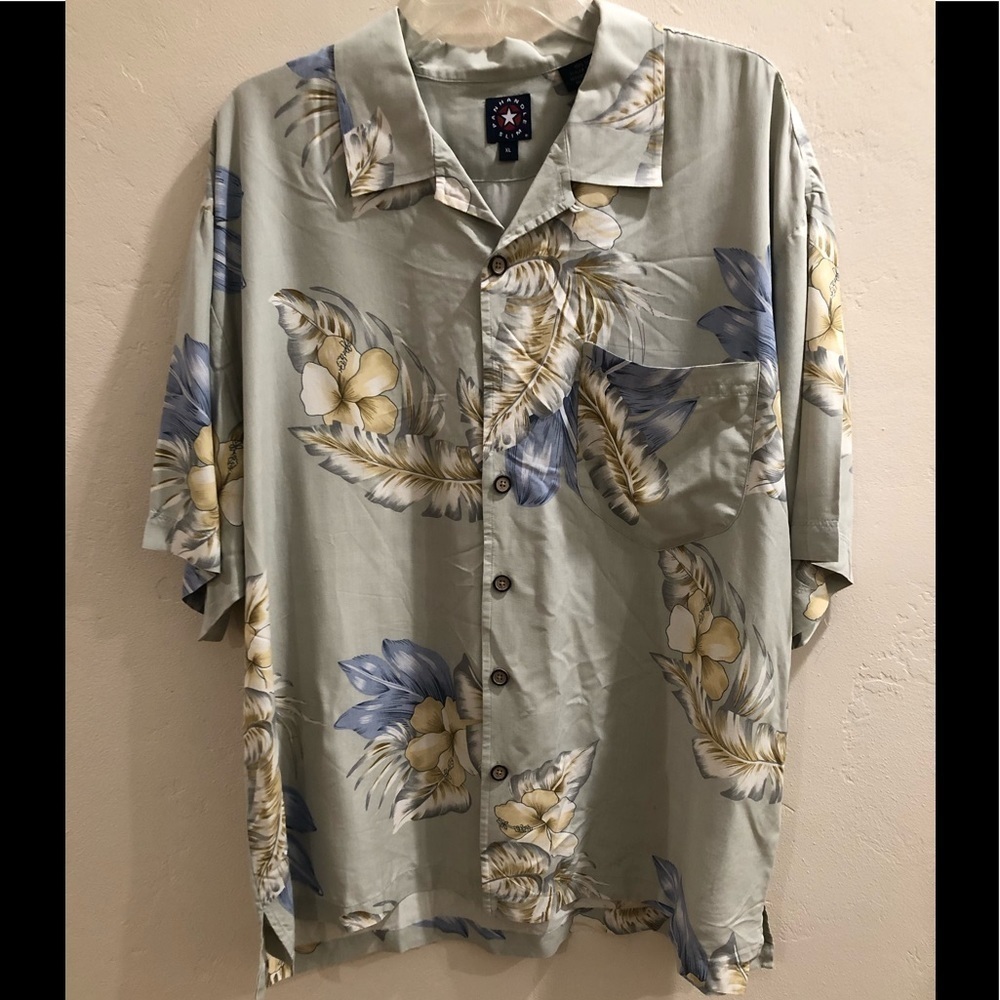 MENS PANHANDLE SLIM FLORAL PRINT SHORT SLEEVE / XL